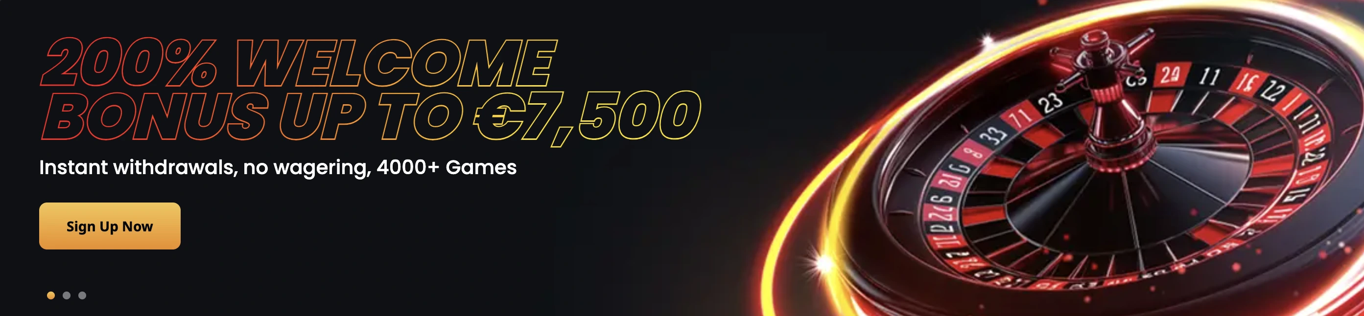 Instant Casino kampanjabanneri